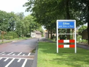 Plaatsnaambord Gilze, gemeente Gilze en Rijen – Taxi Gilze